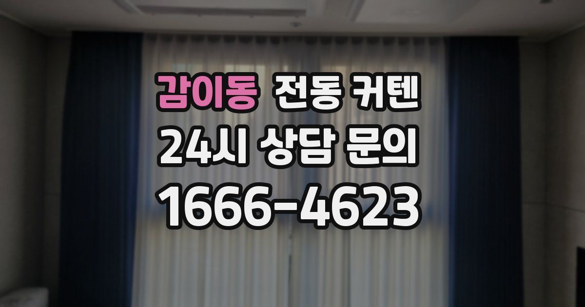 감이동 전동 커텐