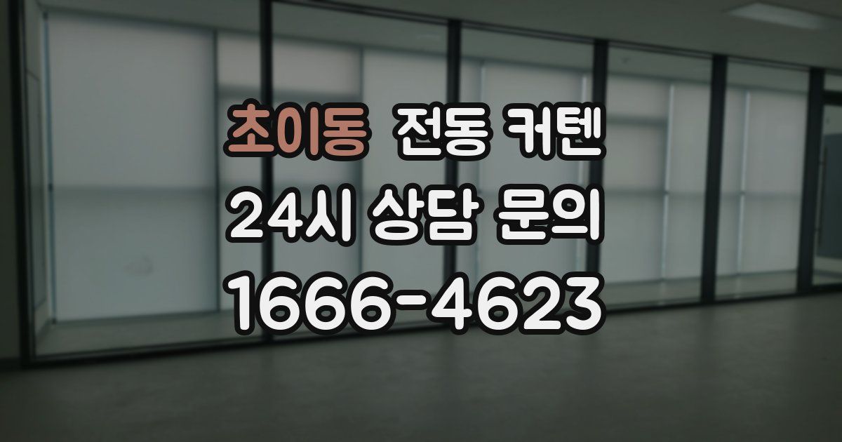 초이동 전동 커텐
