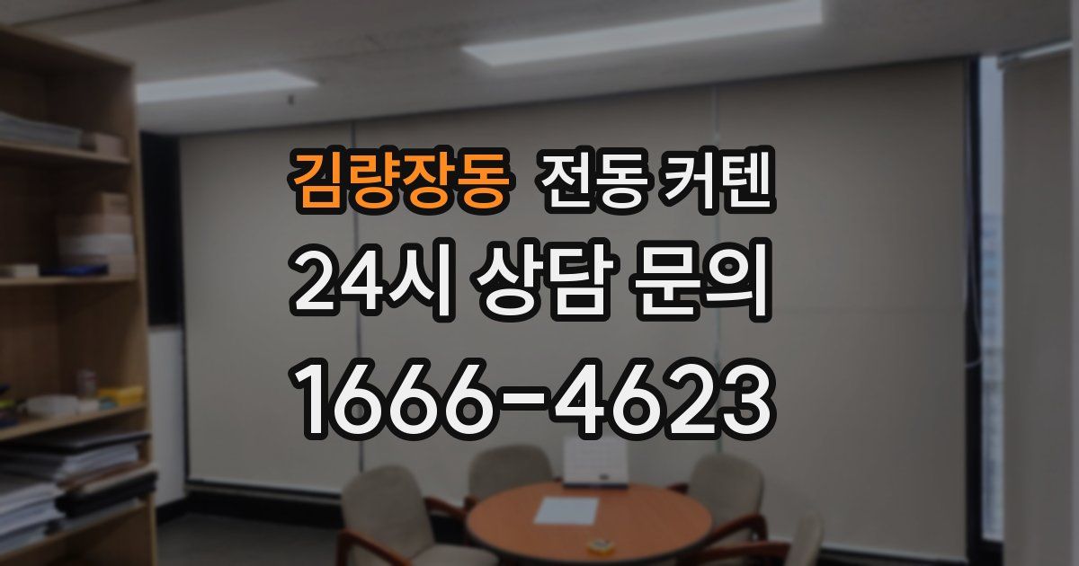 김량장동 전동 커텐
