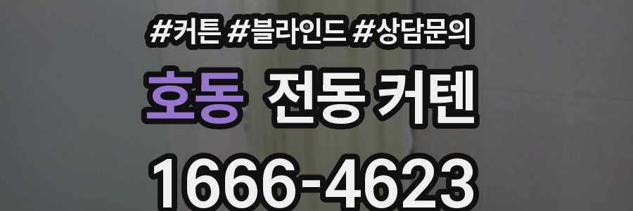 호동 전동 커텐