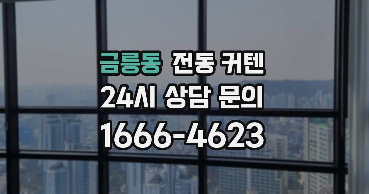 금릉동 전동 커텐