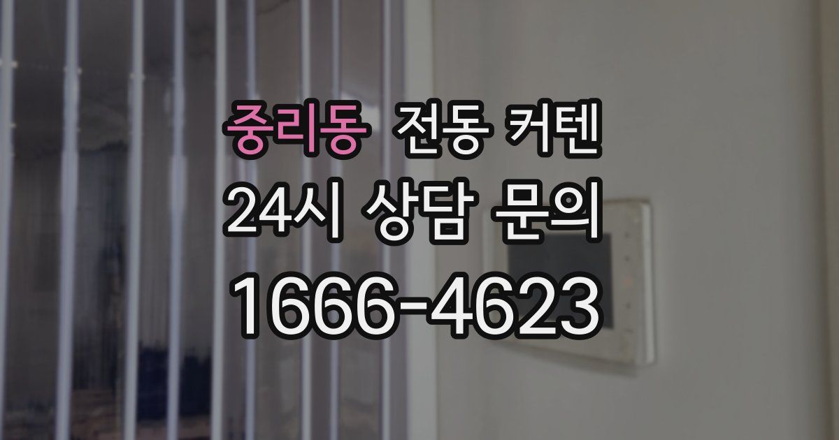 중리동 전동 커텐