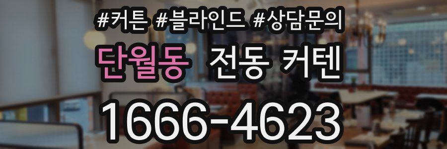 단월동 전동 커텐