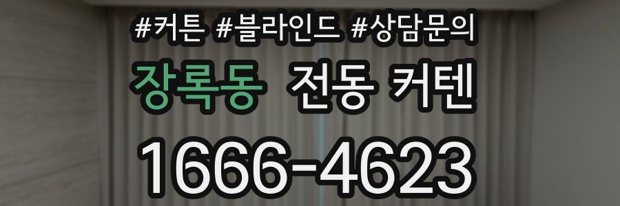 장록동 전동 커텐