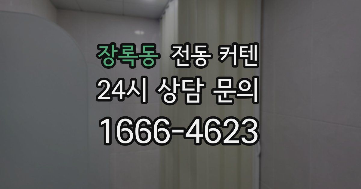 장록동 전동 커텐