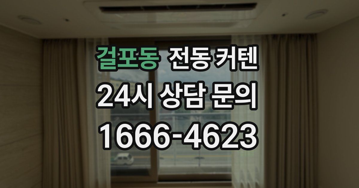 걸포동 전동 커텐