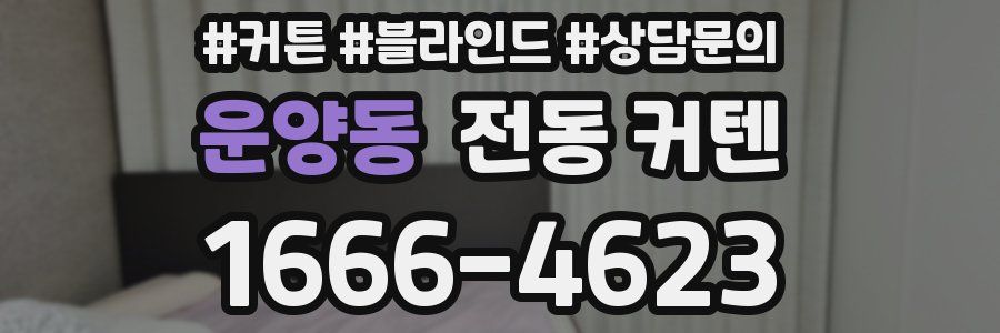 운양동 전동 커텐