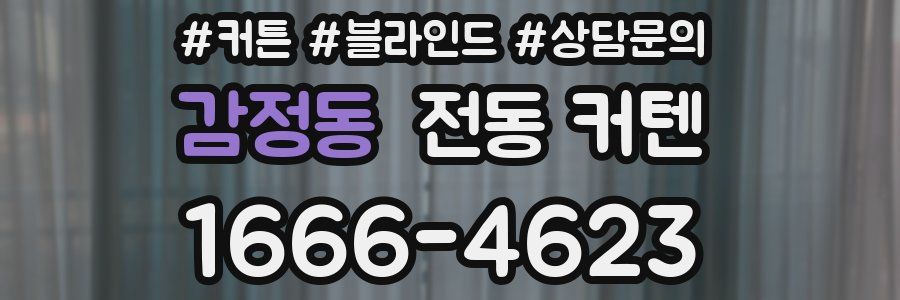 감정동 전동 커텐