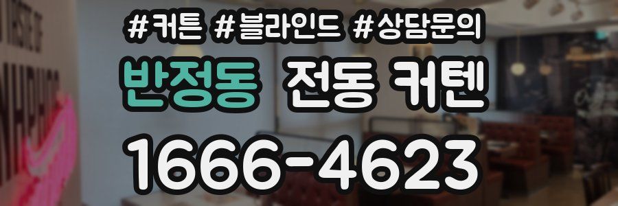 반정동 전동 커텐