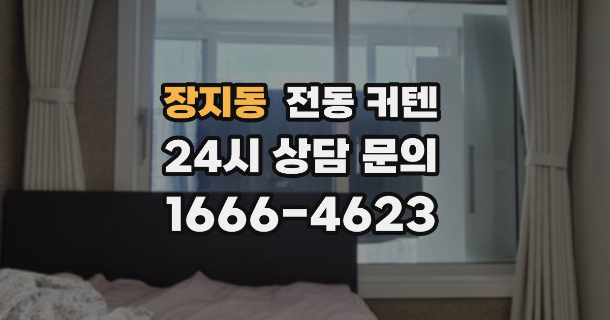 장지동 전동 커텐