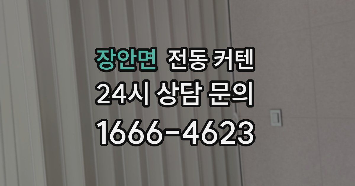 장안면 전동 커텐