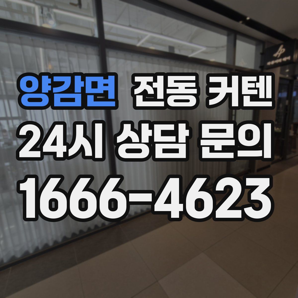 양감면 전동 커텐
