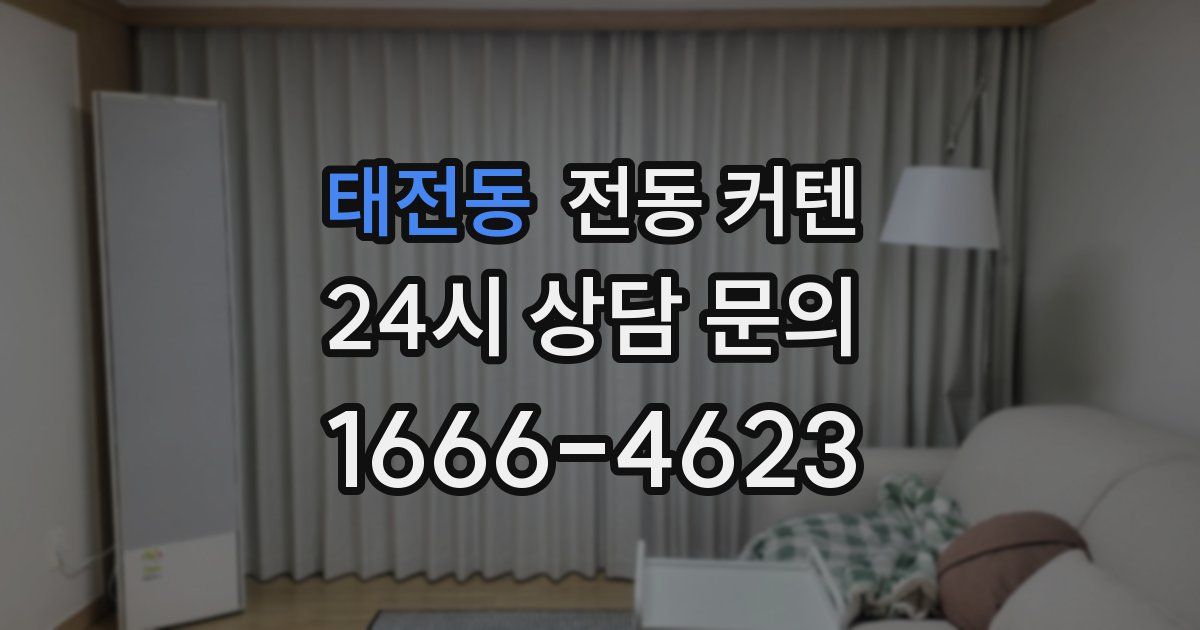 태전동 전동 커텐