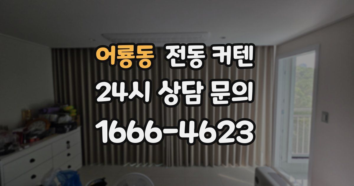 어룡동 전동 커텐