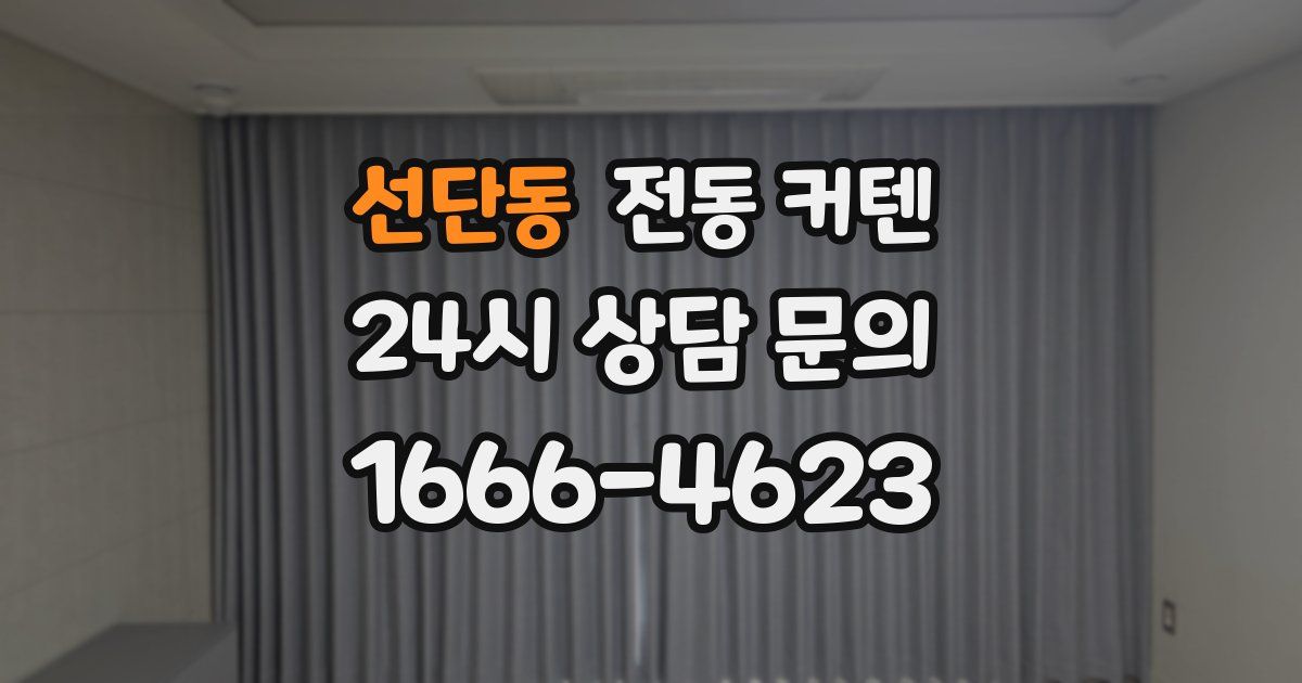 선단동 전동 커텐