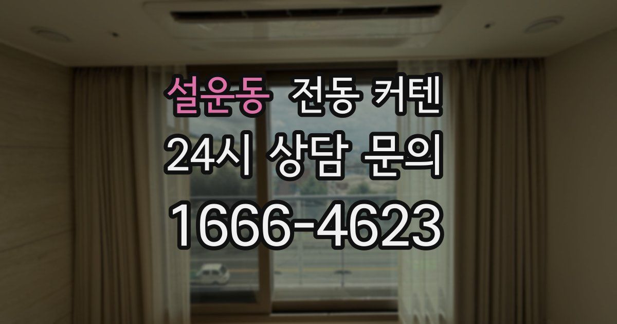 설운동 전동 커텐