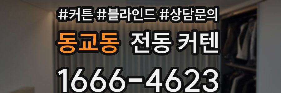 동교동 전동 커텐