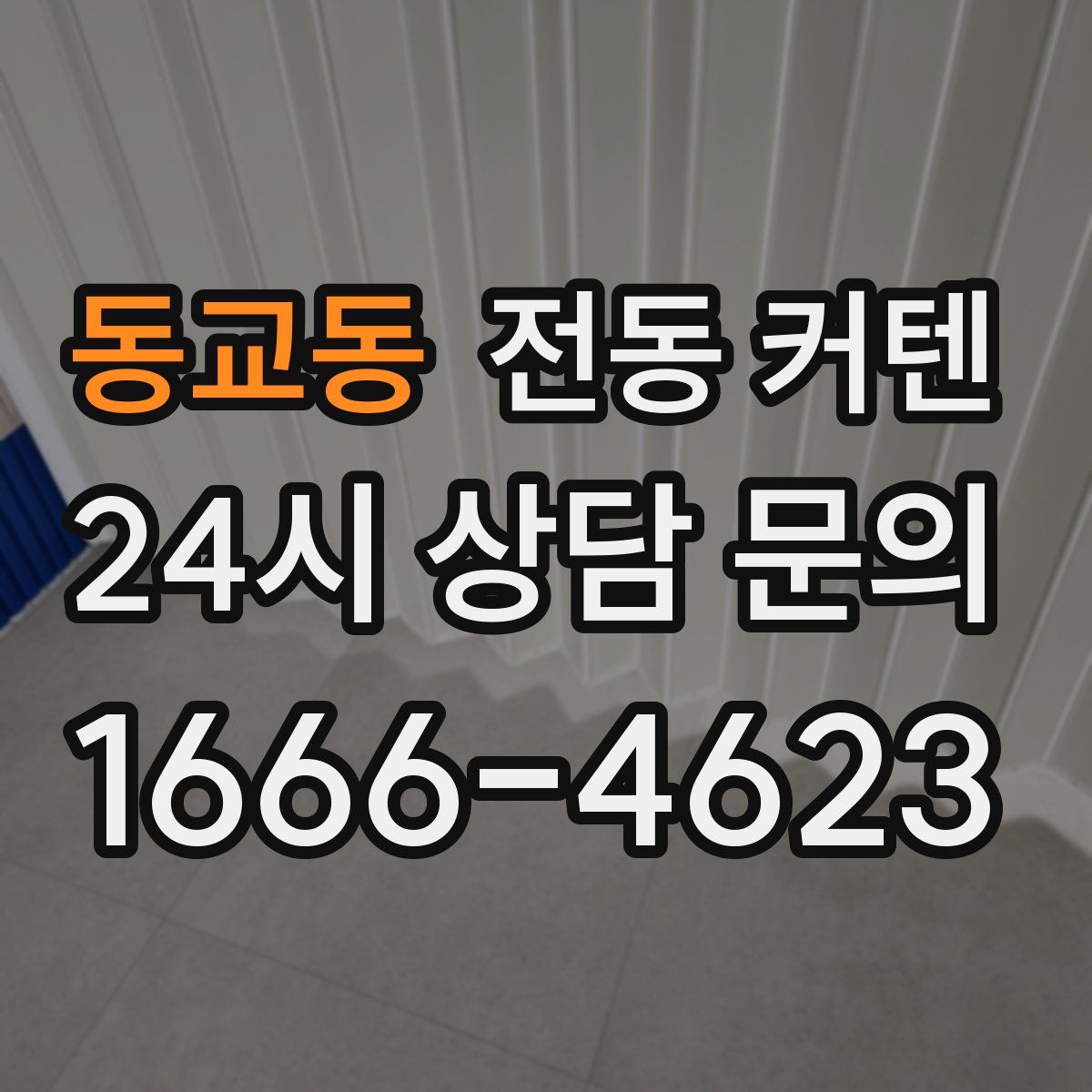 동교동 전동 커텐
