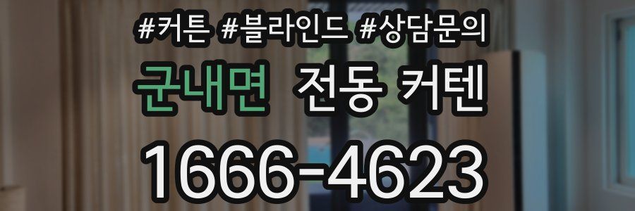 군내면 전동 커텐