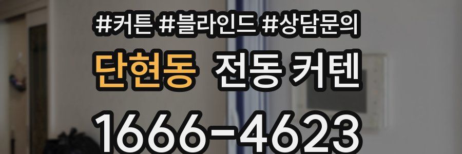 단현동 전동 커텐