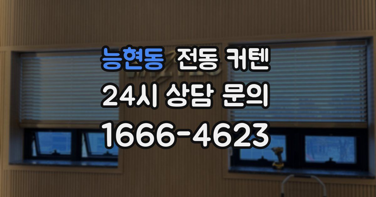 능현동 전동 커텐