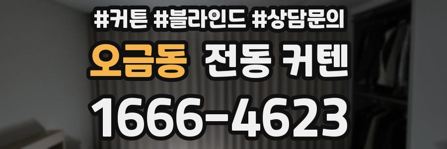 오금동 전동 커텐