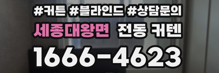세종대왕면 전동 커텐