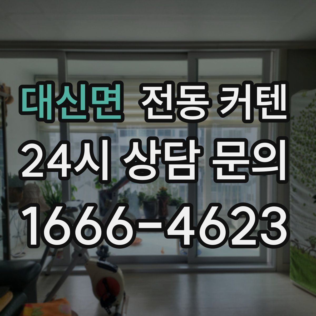 대신면 전동 커텐 리모컨 분실 시 대처 방법