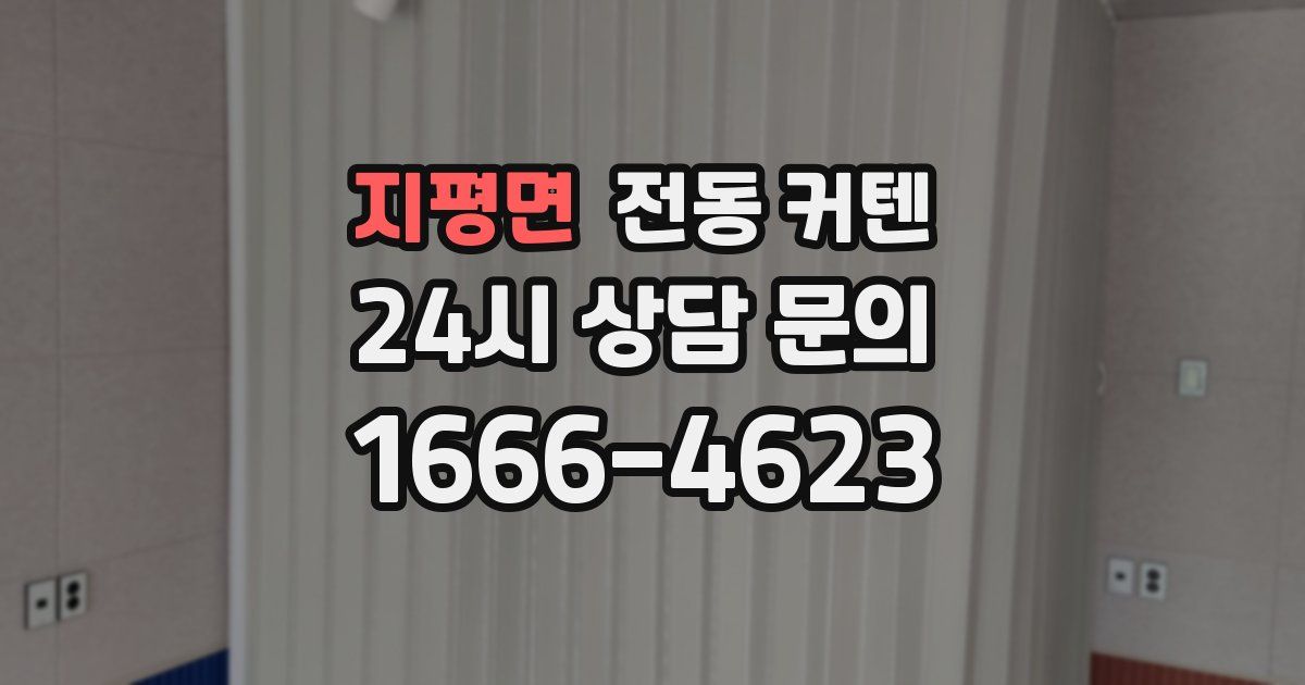 지평면 전동 커텐
