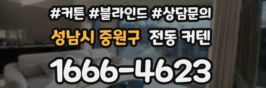 성남시 중원구 전동 커텐