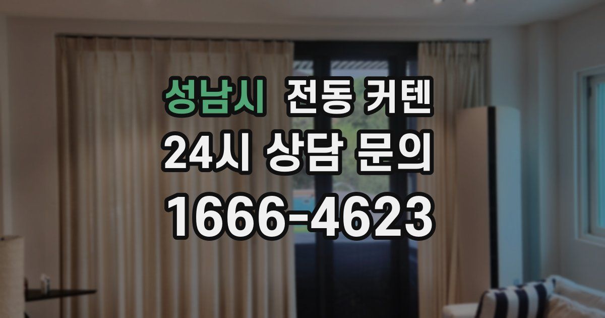 성남시 전동 커텐
