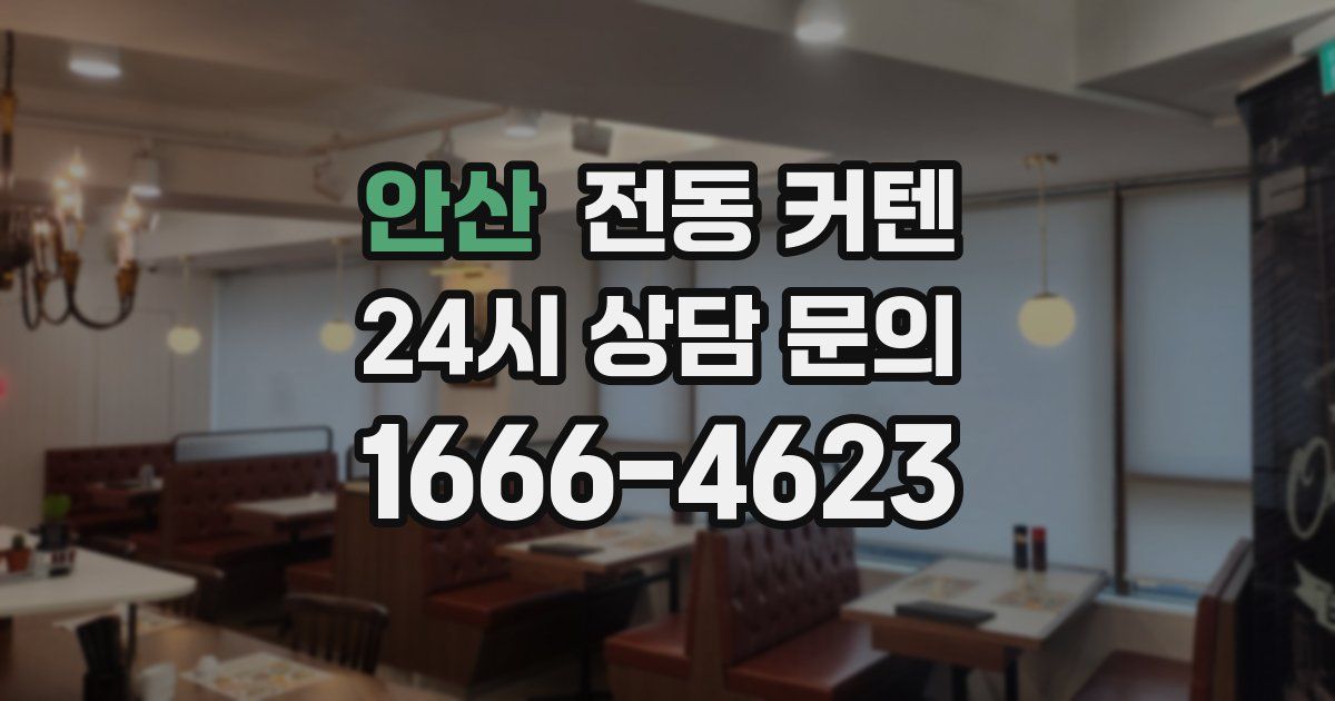 안산 전동 커텐