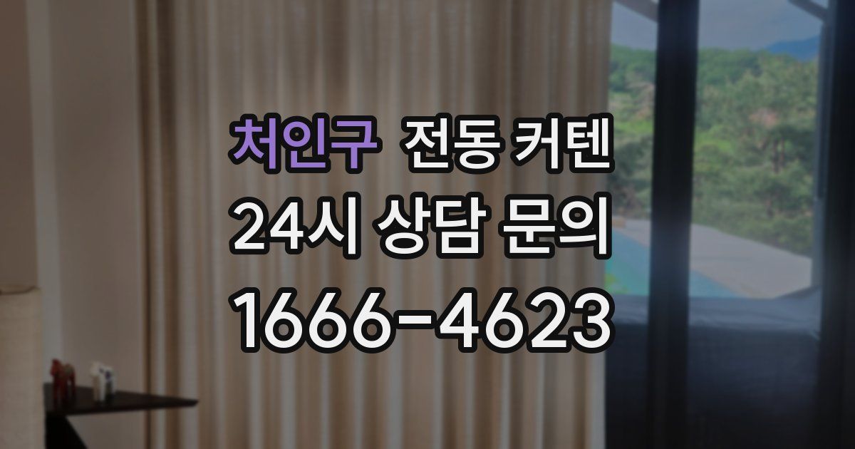 처인구 전동 커텐