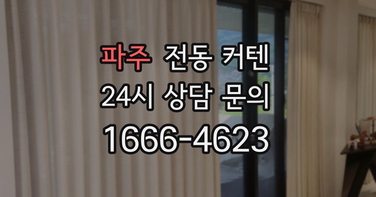파주 전동 커텐