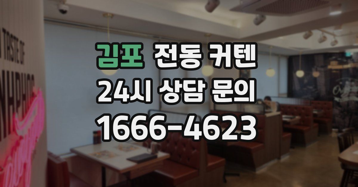 김포 전동 커텐