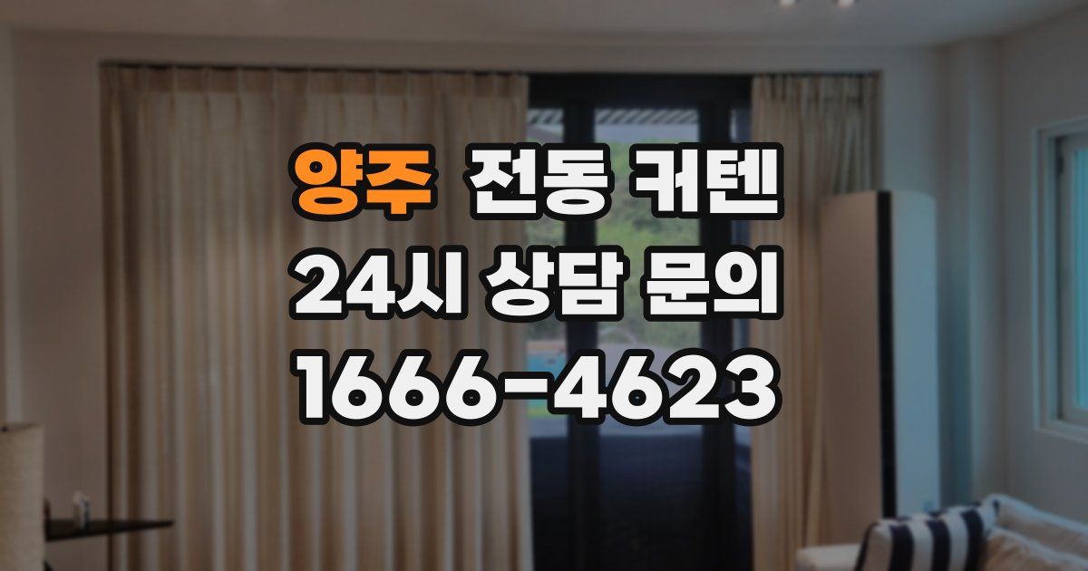 양주 전동 커텐