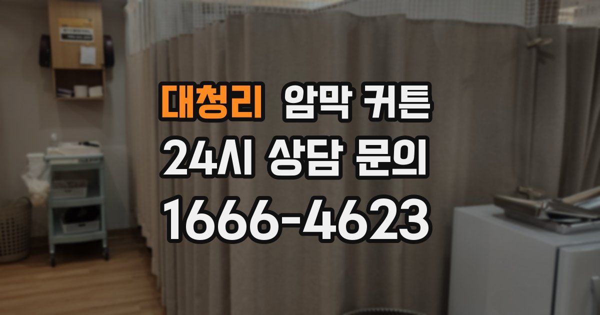 대청리 암막 커튼