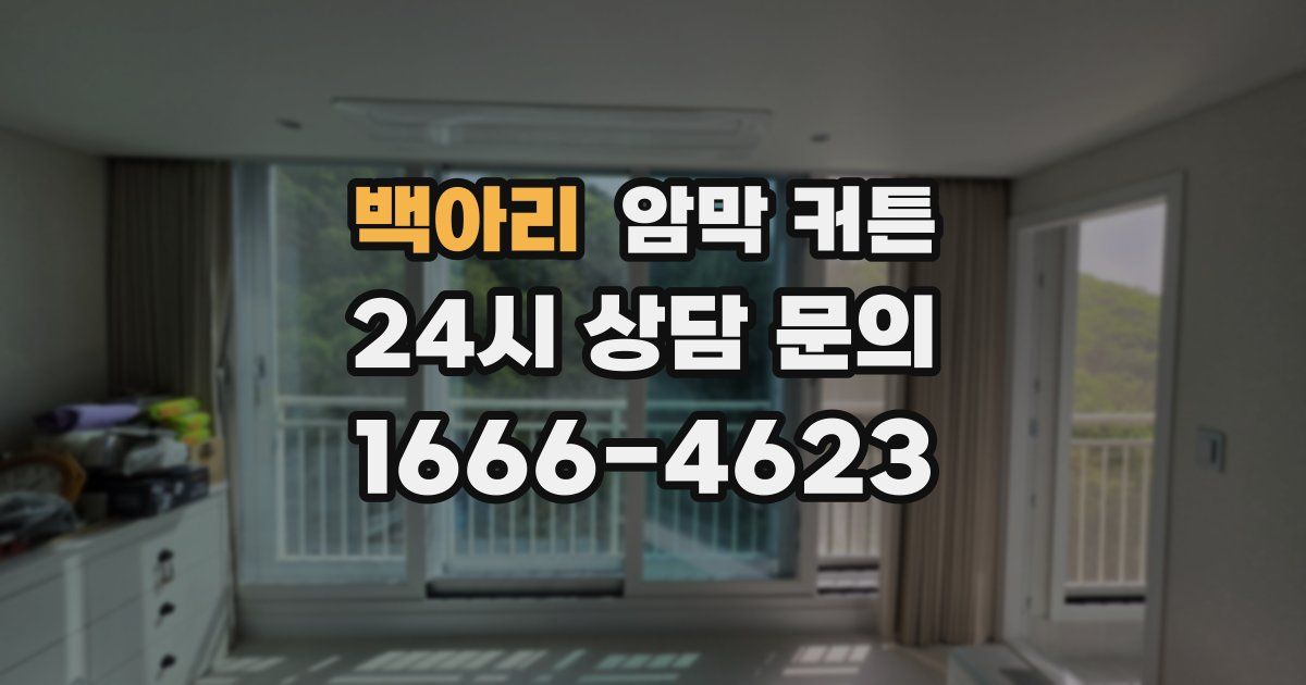 백아리 암막 커튼