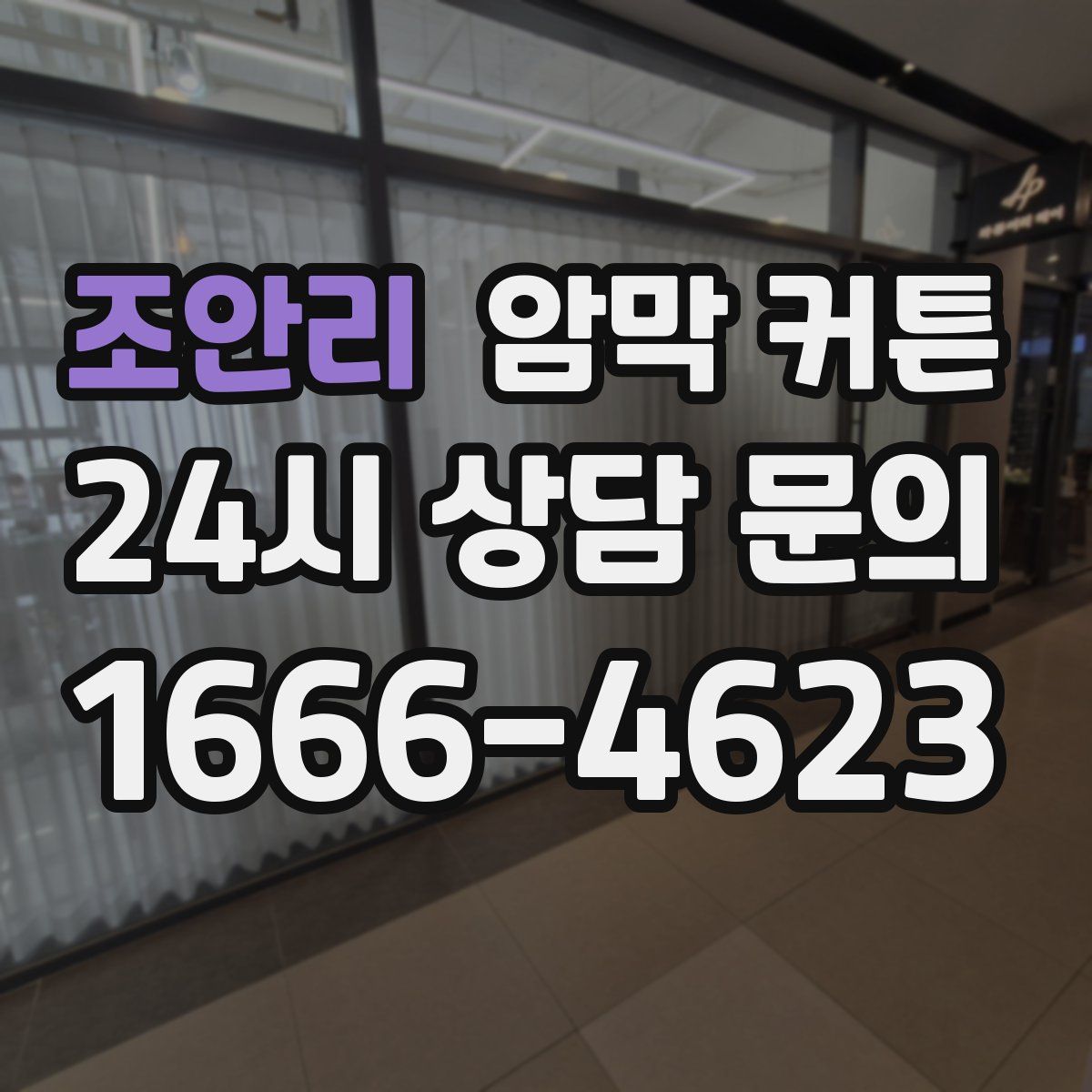 조안리 암막 커튼
