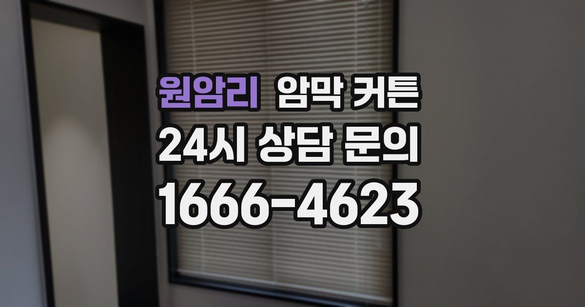원암리 암막 커튼