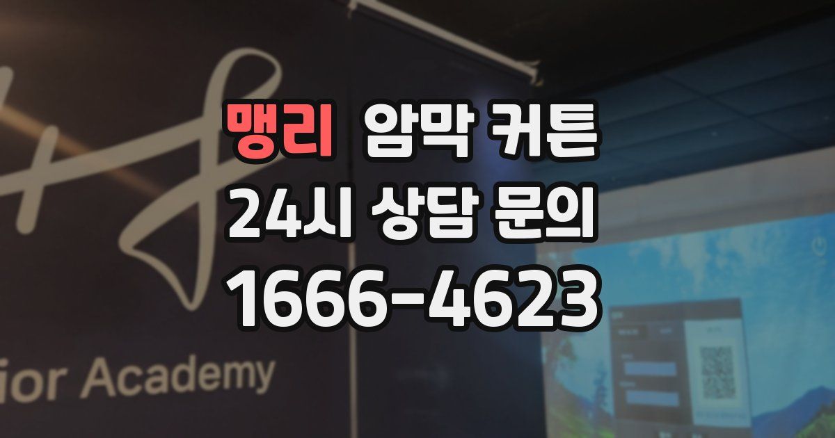 맹리 암막 커튼