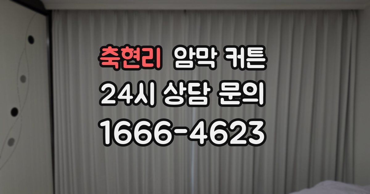 축현리 암막 커튼