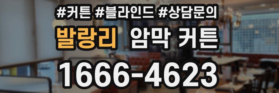 발랑리 암막 커튼