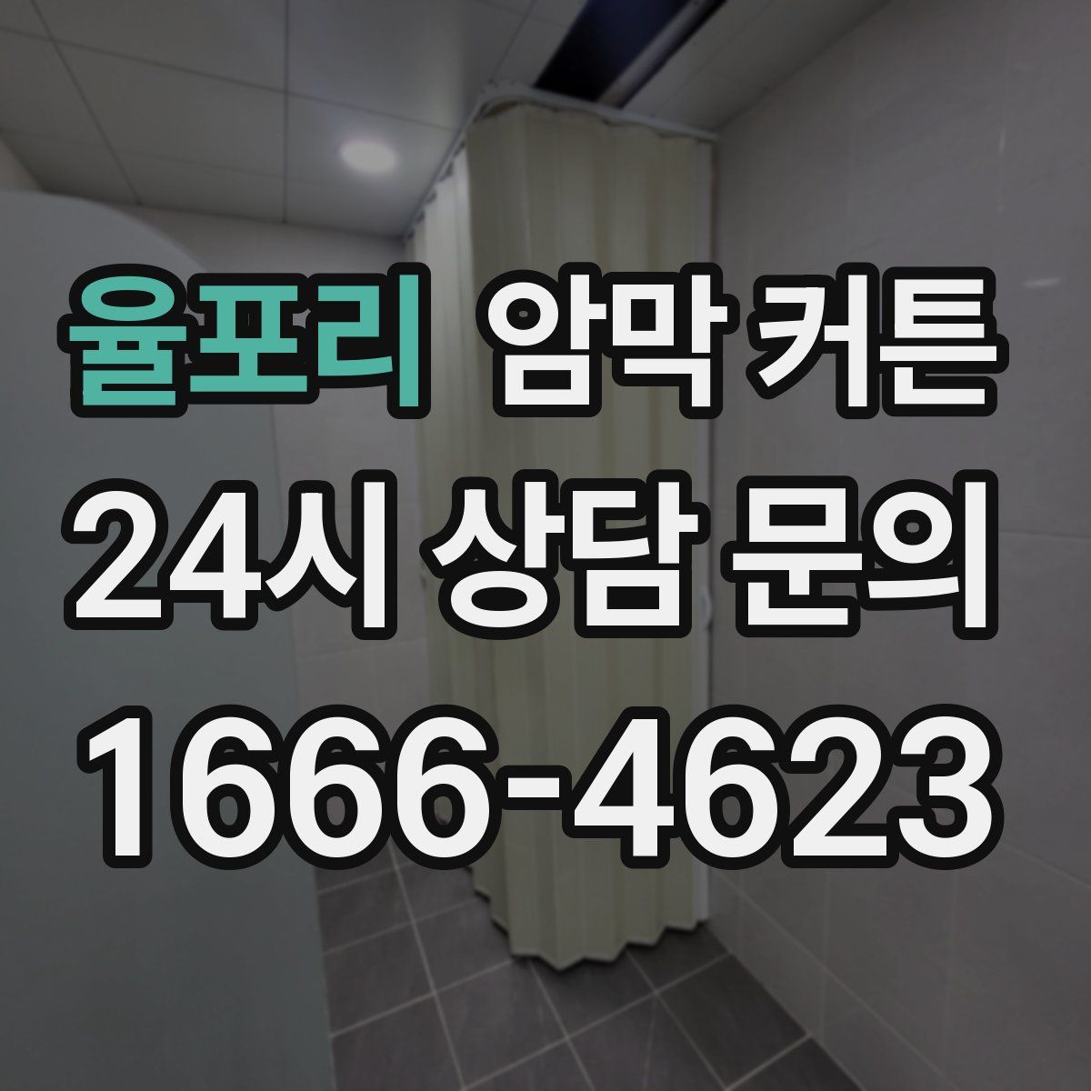 율포리 암막 커튼