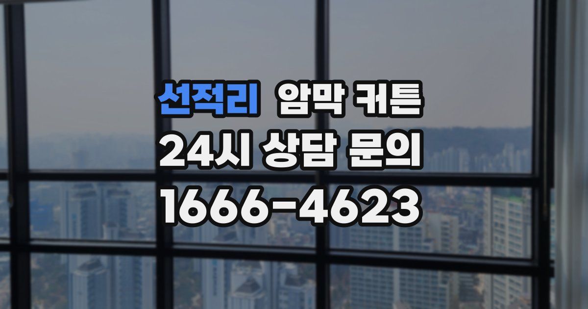 선적리 암막 커튼