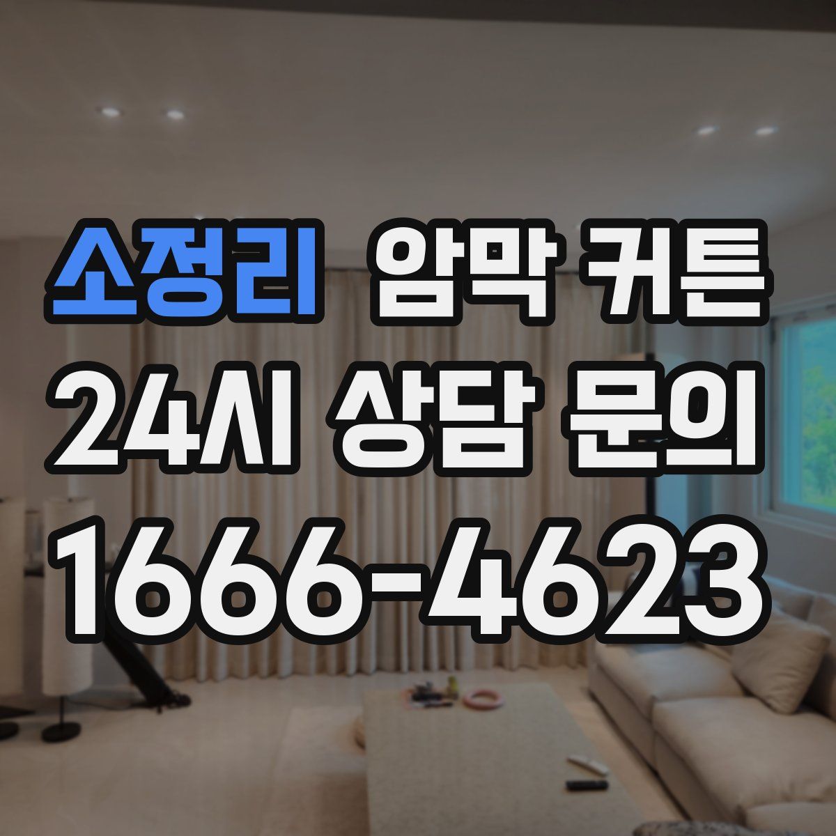 소정리 암막 커튼