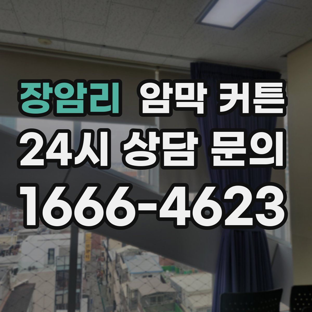 장암리 암막 커튼