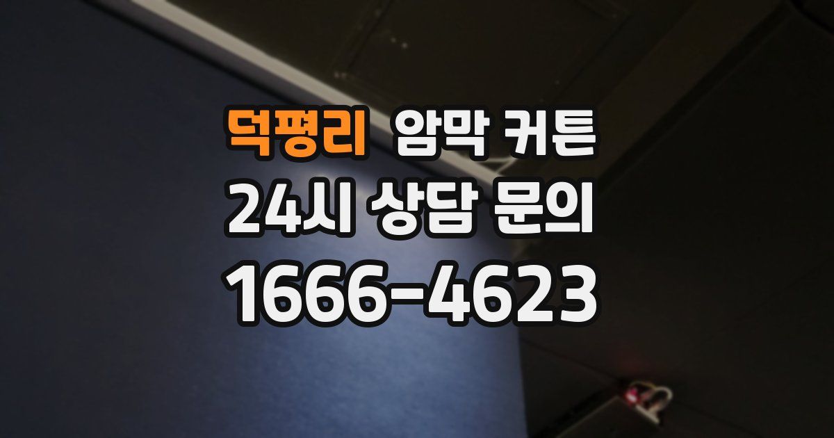 덕평리 암막 커튼