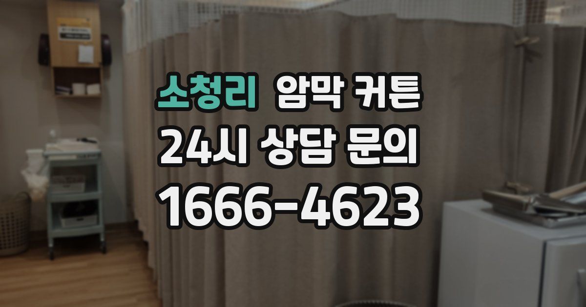 소청리 암막 커튼