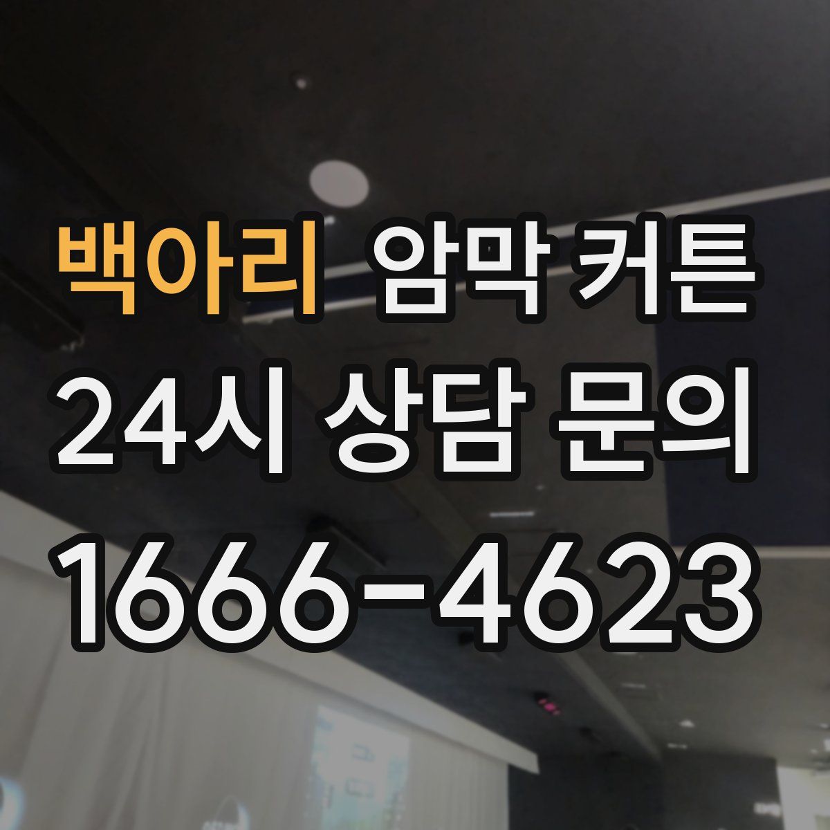 백아리 암막 커튼